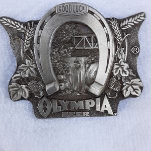 Vintage  1978 Belt Buckle  Olympia  Beer